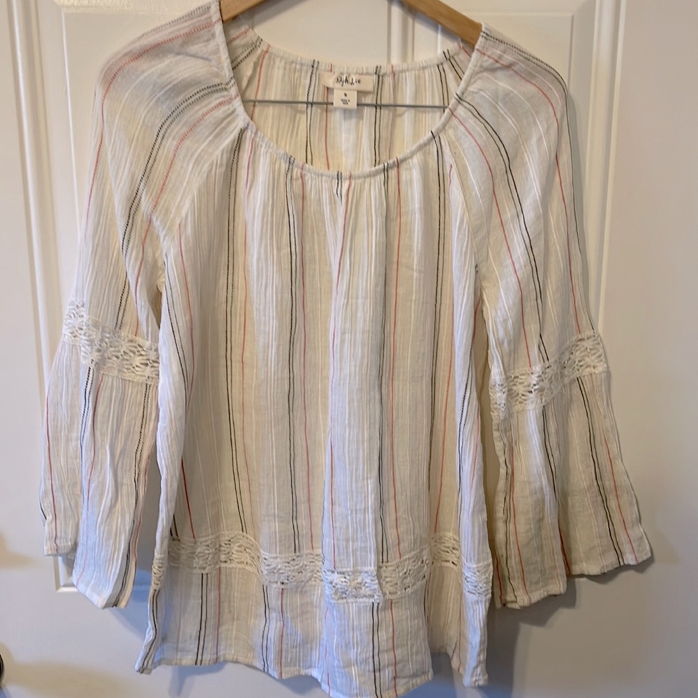 *3for20*~ NWOT STYLE&COMPANY cotton blouse.